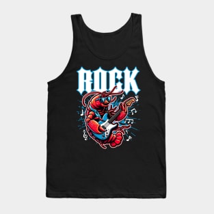 Vintage Lobster Rocker on Guitar Tank Top